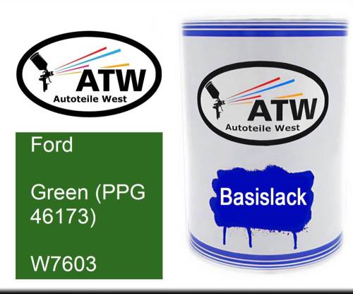 Ford, Green (PPG 46173), W7603: 500ml Lackdose, von ATW Autoteile West.